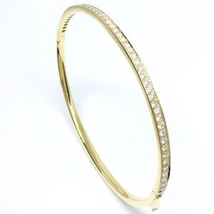 Daniel Waknine 18k Yellow Gold Diamond Bangle